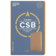 CSB Deluxe Gift Bible - Tan LeatherTouch