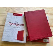 KJV Spurgeon Study Bible - Crimson Leathertouch (LWD)