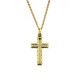 Cross Necklace - Gold - on a chain