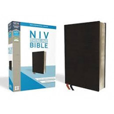 NIV Thinline Reference Bible - Black Bonded Leather