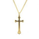 Cross Necklace - Gold 30mm on a chain