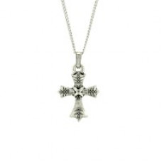 Cross Necklace - Silver 20mm on a chain