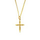 Cross Necklace - Gold 20mm on a chain
