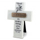 Blessed - Copper Accented Stone Cross