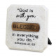 Blessed Copper Accented Stone Plaque