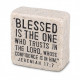 Blessed is the one Scripture Stone