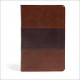 CSB Large Print Personal Size Reference Bible - Saddle Brown LeatherTouch