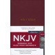 NKJV Personal Size Giant Print Reference Bible - Burgundy Hardcover (LWD)