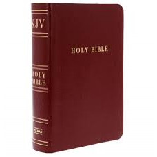 KJV Large Print Compact Reference Bible - Burgundy Bonded Leather (LWD) (OP)
