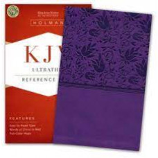 KJV Ultrathin Reference Bible - Purple Leathertouch (LWD)
