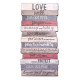 Love Will - Wooden Stacked  Plaque Medium