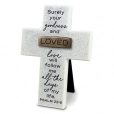 Loved - Copper Accented Stone Cross