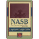 NASB Large Print Compact Bible - Burgundy Leathertex