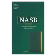 NASB Large Print Personal Size Reference Bible - 2020 Edition - Olive Leathertouch