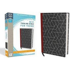 NIV Thinline Bible For Teens - Black Shapes Hardcover (LWD)