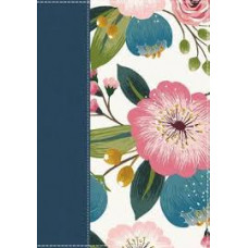 NIV Woman's Study Bible - Blue Floral Cloth over board