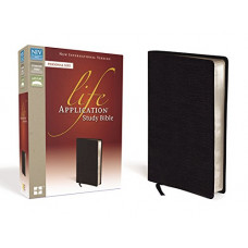 NIV Life Application Study Bible - Personal Size - Black Bonded Leather