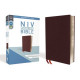 NIV Thinline Bible - Burgundy Bonded Leather