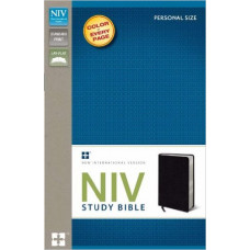 NIV Study Bible - Personal Size - Bonded Leather Black - 2011