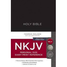 NKJV Personal Size Giant Print Reference Bible - Hard Cover