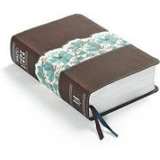 NKJV Study Bible Personal Size - Expresso/Teal LeatherTouch (LWD)