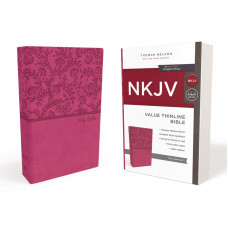 NKJV Value Thinline Bible - Pink Leathersoft