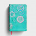 NLT Girls Life Application Study Bible - Seafoam Teal with Pink Flowers