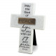 Peace - Copper Accented Stone Cross