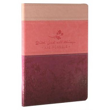 Journal With God All Things are Possible - Multi Pink Luxleather (LWD)