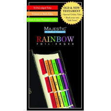 Bible Indexing Tabs - Rainbow Foil-Edged