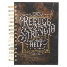 Journal Refuge and Strength - Spiral Bound