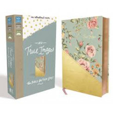 NIV True Images Bible for Teen Girls - Turquoise/ Gold Leathersoft